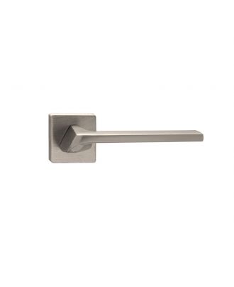 Bathroom Door Handle, Nickel Matt