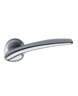 Bathroom Door Handle, Satin Chrome