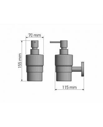 Liquid Soap Dispenser Wall Mounted, Chrome