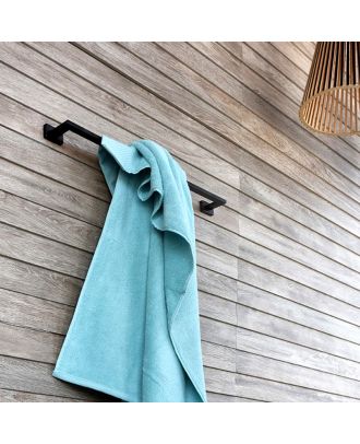 Single Towel Rail 60cm, Black Mat