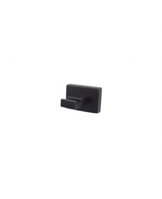 Single Robe Hook, Black Mat