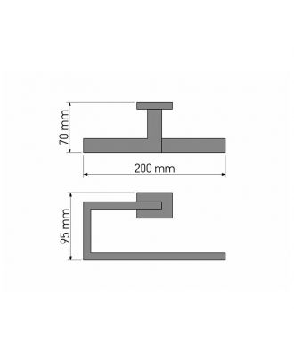 Towel Ring, Black Mat