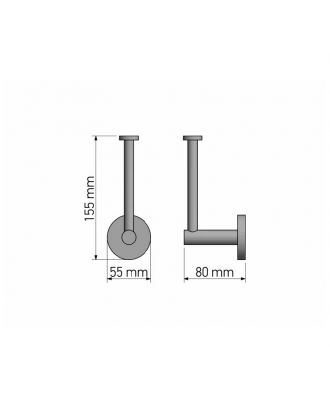 Toilet Roll Holder, Chrome