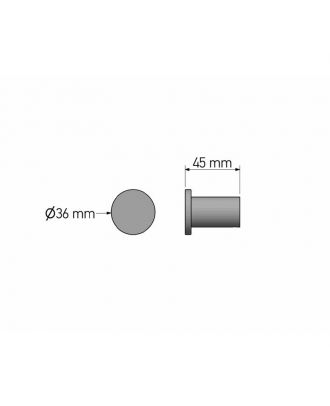 SANCO - Academia wall mounted single bath robe hook, Graphite dark