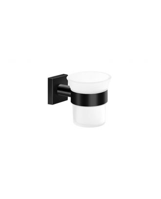 SANCO - Iconic wall mounted toothbrush holder, Black matt