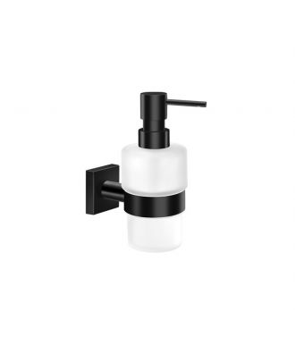 SANCO - iconic wall mounted soap dispenser holder, Black matt