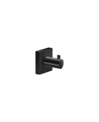 SANCO - Iconic wall mounted single bath robe hook, Black matt