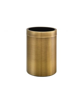 Round Dust Bin 12 L, Bronze