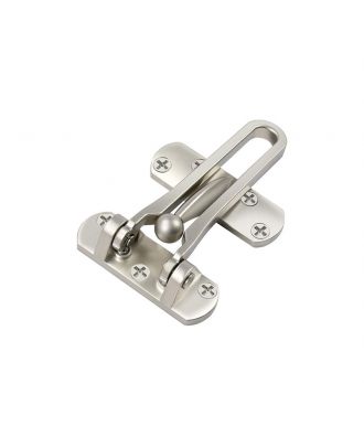 Safety Door Latch Guard For Hotel Bedroom Door, Silver