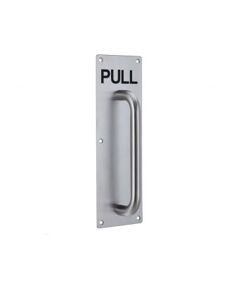 Pull Handle with Plate Stainless Steel