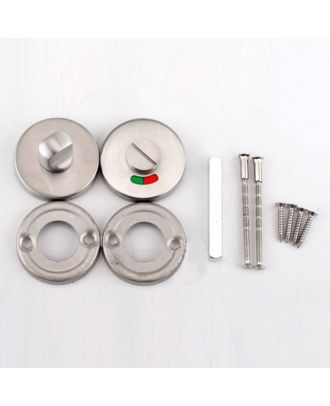 Round Rust-proof Toilet Cubicle Lock, Indicator With Green And Red