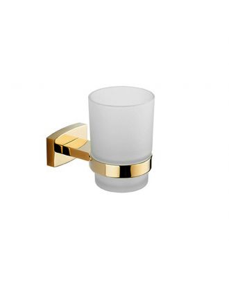 Wall mounted tumbler holder for bathroom, Gold