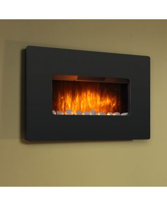 Wall mounted electric fireplace stove 1000/2000W with front heat blowing