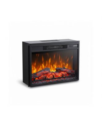 1000/2000W Metal Electric Square Fireplaces with Log Crystal Flame Color