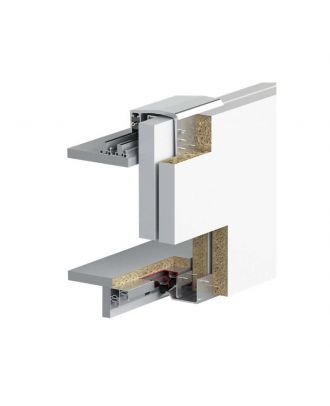 100 KG Adjustable sliding wardrobe system soft closing, door thickness 16-20 mm