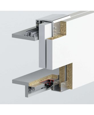 100 Kg Sliding Wardrobe System, 3 Door thickness 16-20 mm, With Soft Close