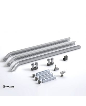 ALBATUR - 80 KG COPLANAR SLIDING DOOR SYSTEM for hidden doors and aesthetic doors, Right