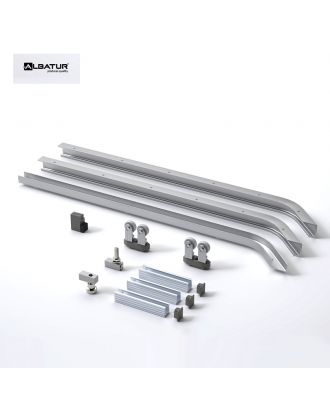 ALBATUR - 80 KG COPLANAR SLIDING DOOR SYSTEM for hidden doors and aesthetic doors, Left