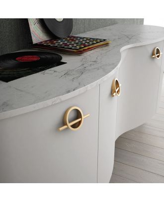 VODİNA furniture Handle 64mm, Golden