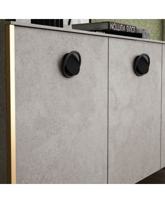 TOLEDO furniture handle 32mm, Matt Black