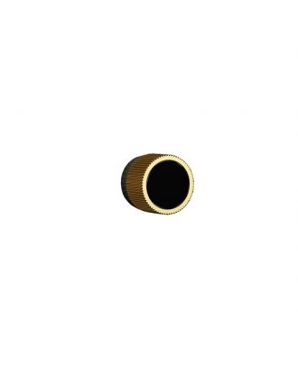 SİNİN Furniture Knob, Gold + Matt Black