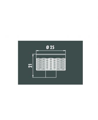 Pedro Furnitur Knob 25 Mm, Matt Black