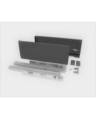 Apex Slim Drawer Kit Package H13 X D55 Cm Charcoal Grey