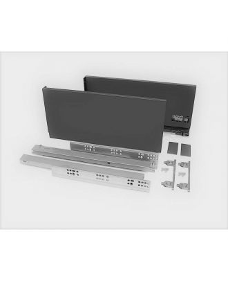 Apex Slim Drawer Kit Package H17.5 X D50 Cm Charcoal Grey