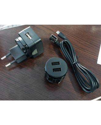Integrated Office/Sofa Mini Universal 10W Round 5V 2.1A Fast USB Charger, Black