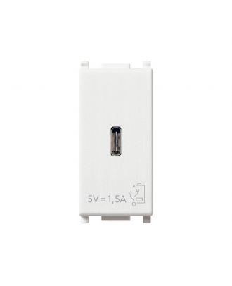 VIMAR - Plana C-USB supply unit 5V 1,5A 1module white