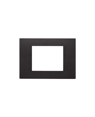 Vimar - LINEA 3 module cover plate , technopolymer, Black
