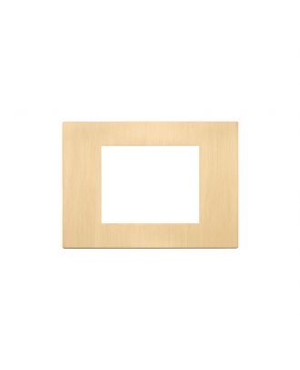 Vimar - LINEA 3 module cover plate, metal, Brushed Gold