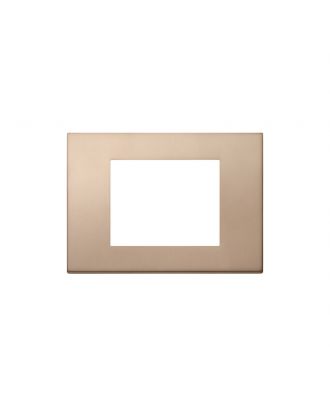 Vimar - LINEA 3 module cover plate , metal, Bronze