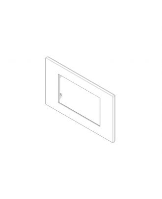 Vimar - LINEA 4 module cover plate , technopolymer, Black