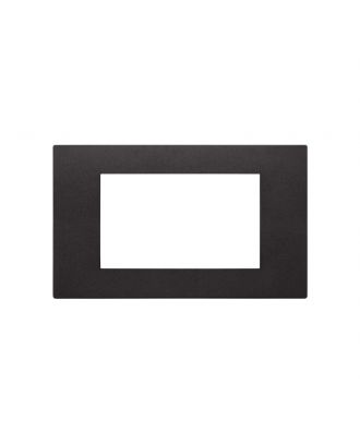 Vimar - LINEA 4 module cover plate , technopolymer, Black