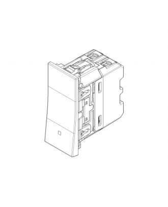 Vimar - LINEA 1P 10AX 1M reversing switch in-line white