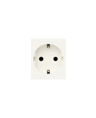Vimar - LINEA, 2P+E 16A DE SICURY outlet, 2 modules white