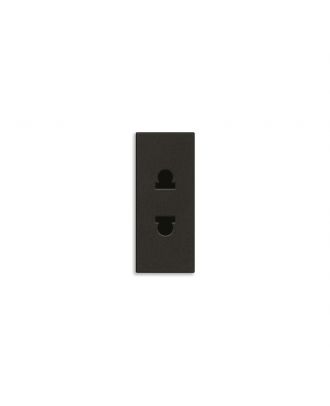 Vimar - LINEA, 2P 16A USA+EU SICURY outlet, 1M, Black