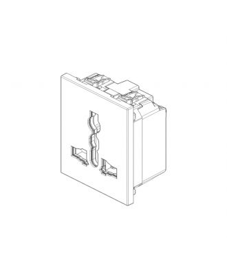 Vimar - LINEA, 2P+E 13A multistandard outlet, 2M, white