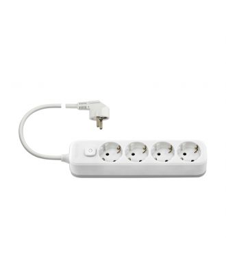 Vimar - Multi-outlet 4Schuko+switch 3m White