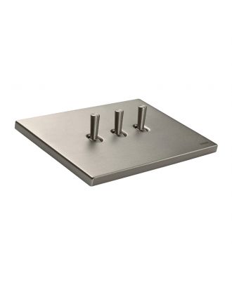 Vimar - EIKON, Plate 3Mx3, Metal, Vintage brushed nickel