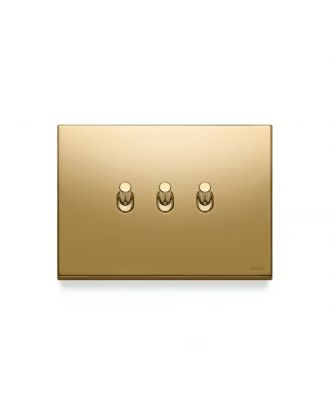 Vimar - EIKON, 1P NO 10A push button Vintage gold