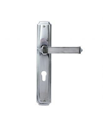Deluxe Door Handle PEGASO With Plate, Chrome