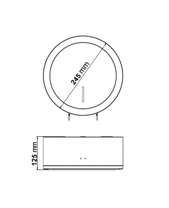 Circular Stainless steel Toilet Paper Dispenser