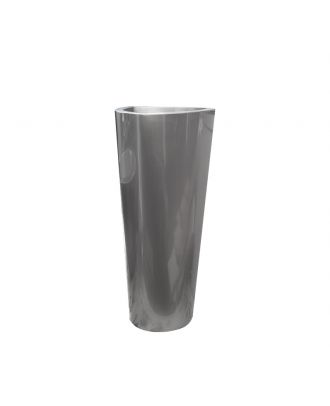 Outdoor Vase 85 Cm, Glossy Gray