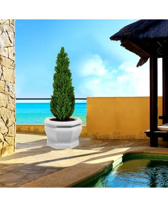 Octa Vase 43 Cm, Gray