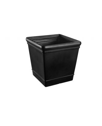 Outdoor Square Vase 45 CM, Black