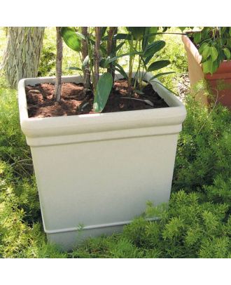 Outdoor Square Vase 50 CM, Stone