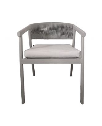 Ivona Dining Chair gray x Wide Rope