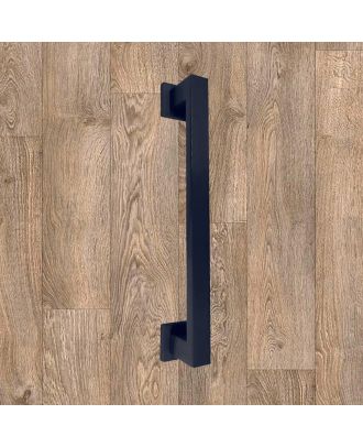 SICURO - YORK BAR modern pull handle 40 CM with square rosette, Graphite